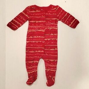 Baby Gap Christmas Lights footed one piece 0-3 months